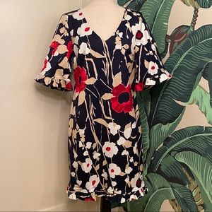 Trina Turk Jardin de Paris Faille Lounge - Navy